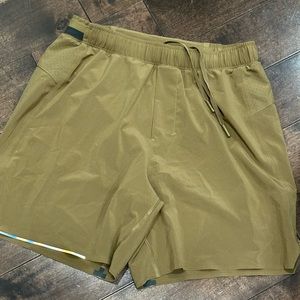 Men’s size small Lululemon 5 in inseam linerless shorts